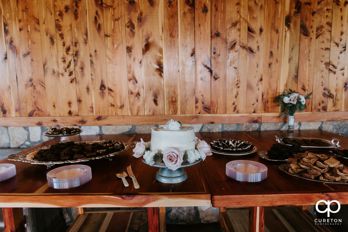 Wedding dessert bar.