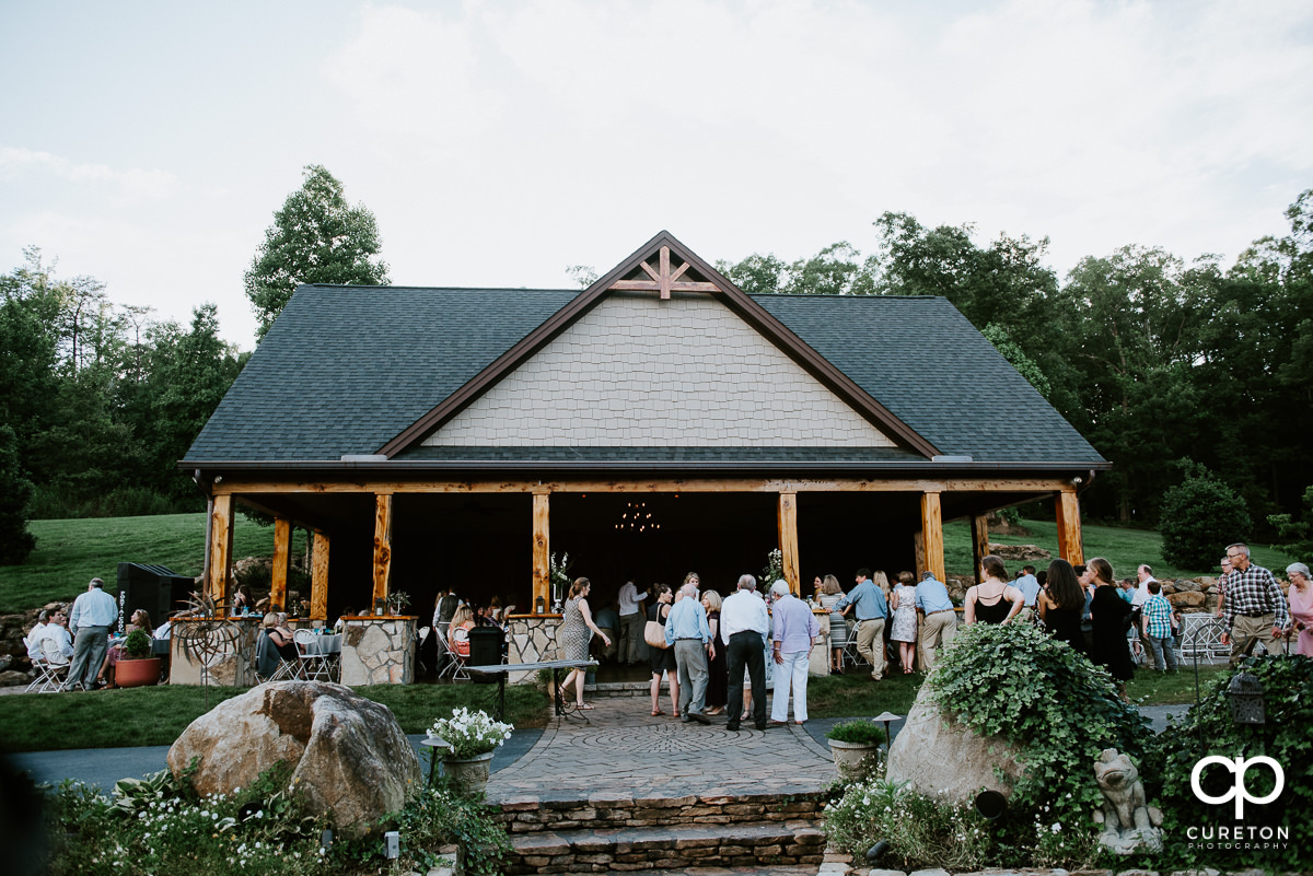 The Hollow at Paris Mountain wedding reception in Greenville,SC.