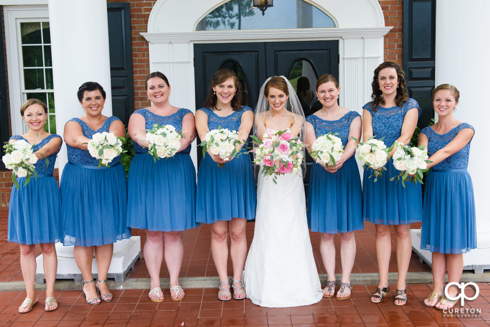 Bride and bridesmaids.