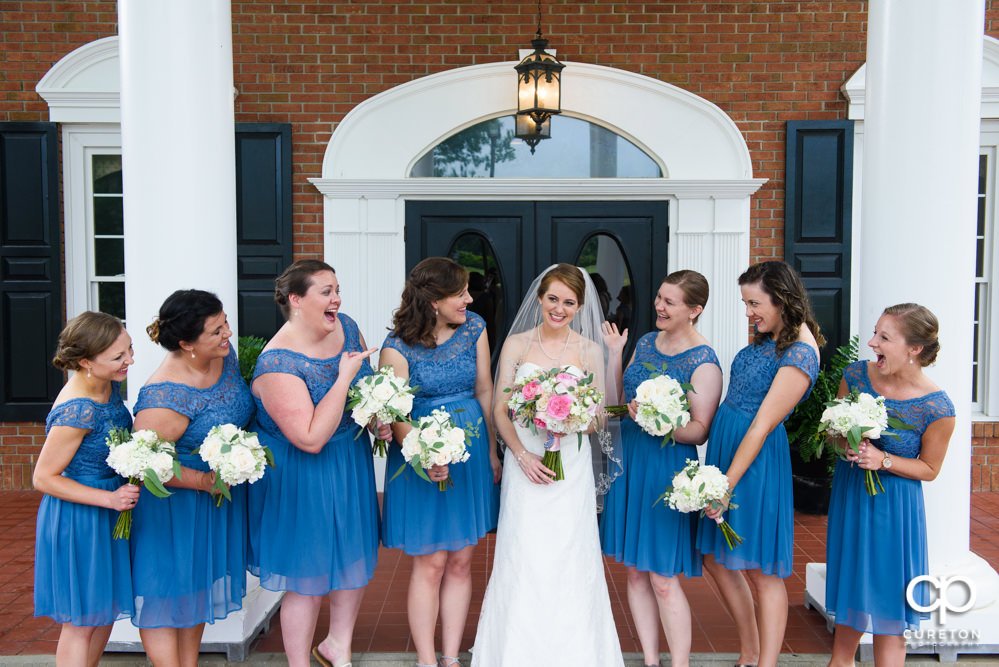 Bride and bridesmaids.