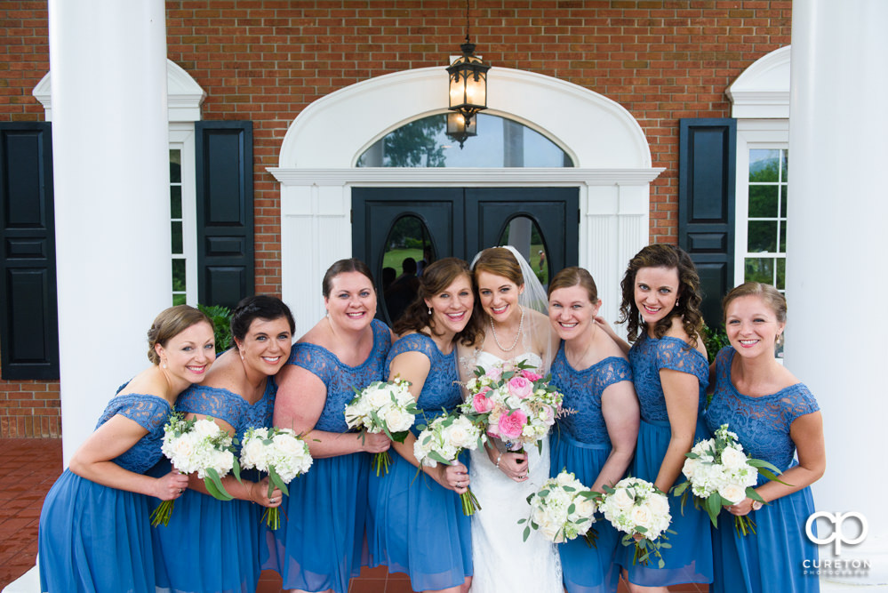 Bride and bridesmaids.
