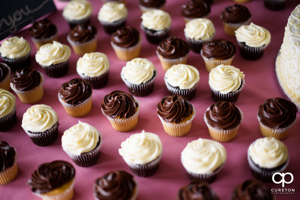 Wedding cupcakes.