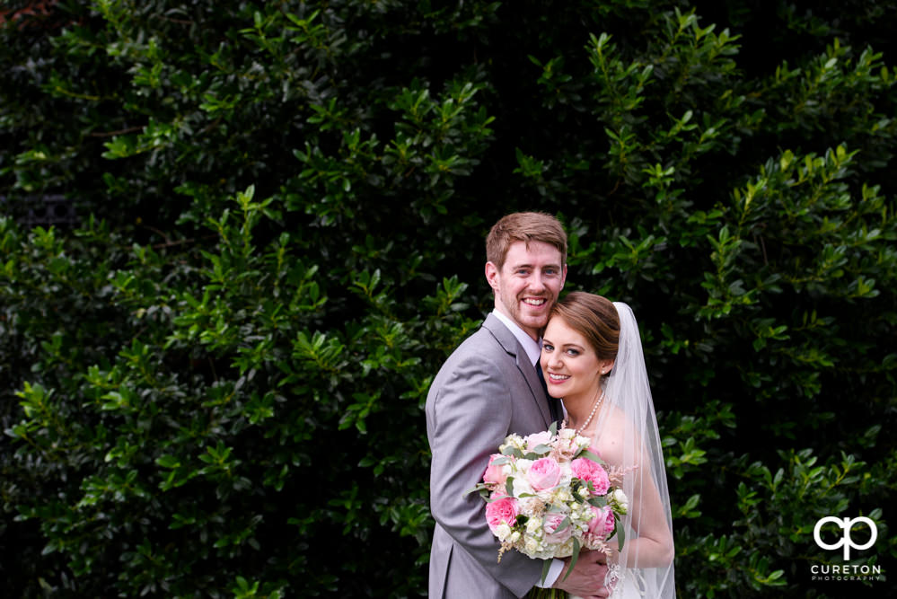 Bride and groom after the wedding.