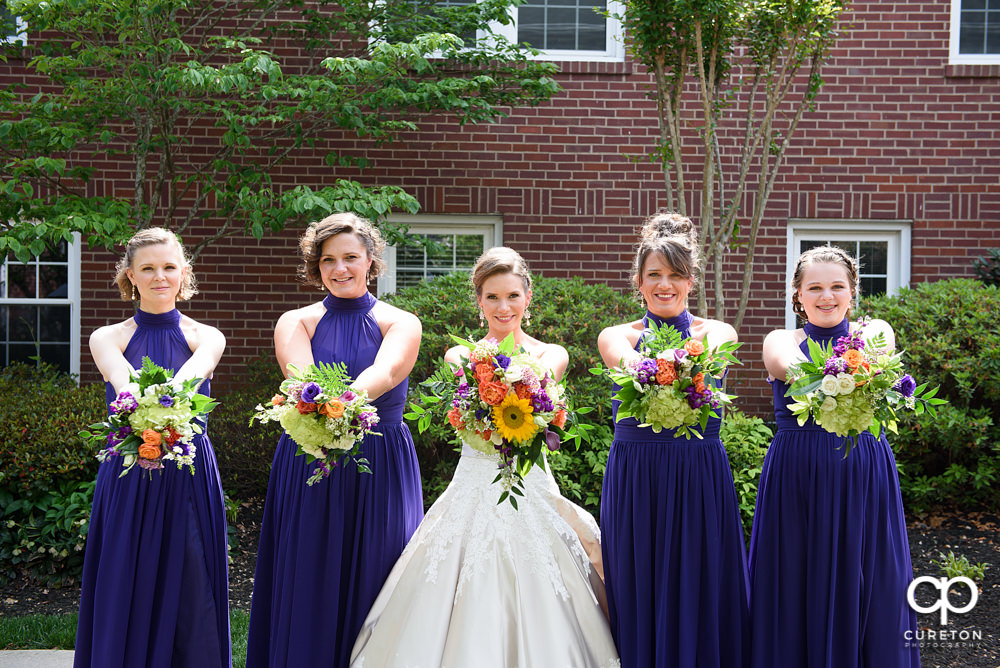 Bride and bridesmaids.