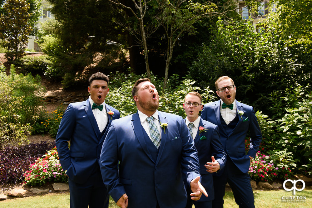 The groom and his groomsmen.