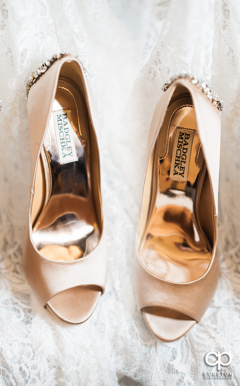 Bride's shoes.