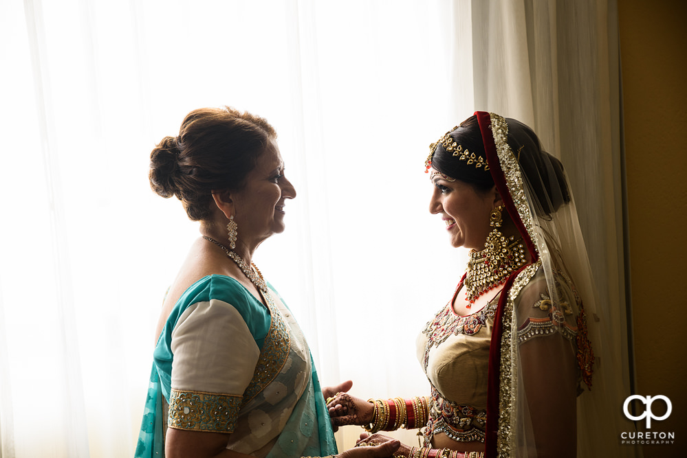 Indian bride and mother.