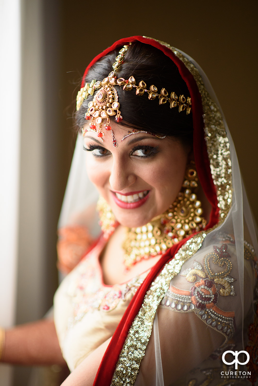 Indian Bride in Greenville SC before her wedding.
