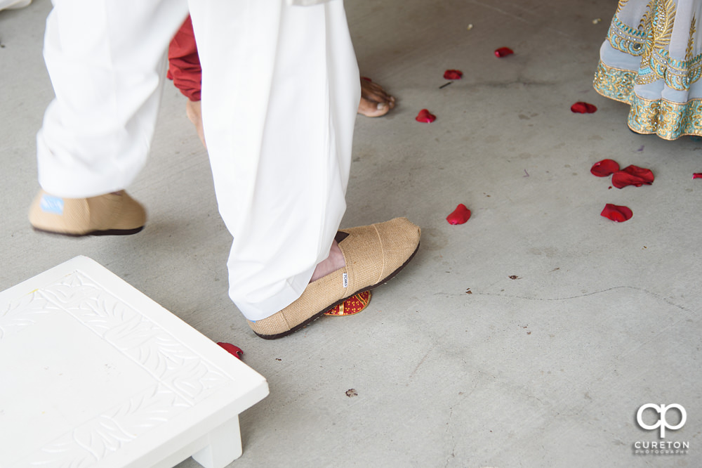 Indian wedding ceremony at Embassy Suites hotel in Greenville SC.