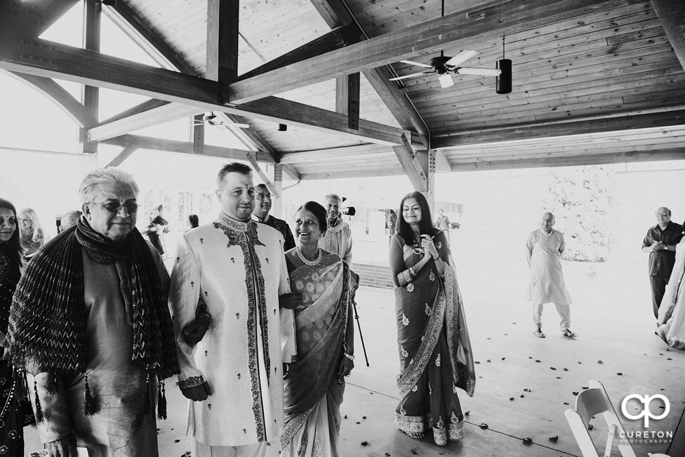 Indian wedding ceremony at Embassy Suites hotel in Greenville SC.