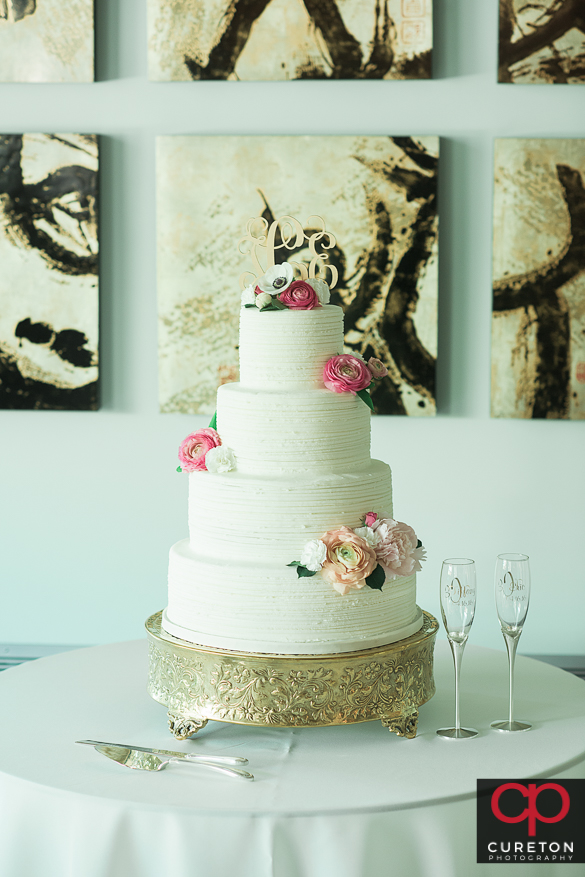 Gorgeous wedding cake by Kathy and Co.