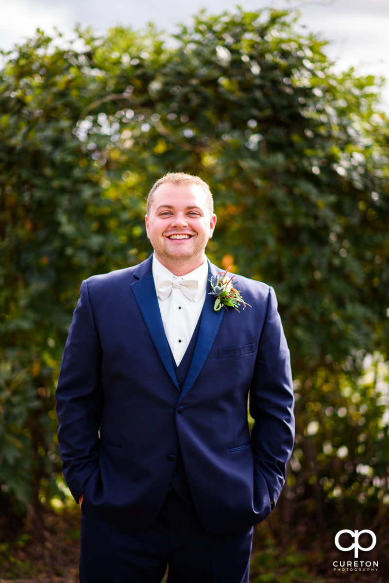 Groom before the wedding.
