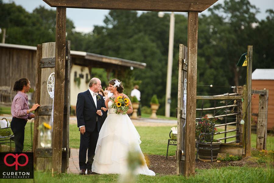 Lindsey Plantation wedding ceremony.