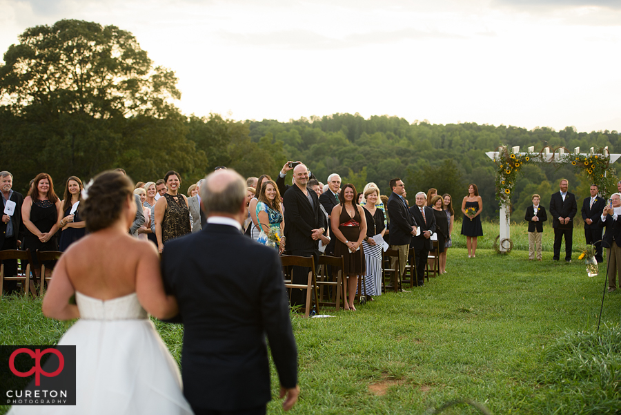 Lindsey Plantation wedding ceremony.