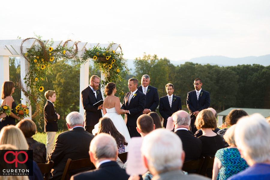 Lindsey Plantation wedding ceremony.