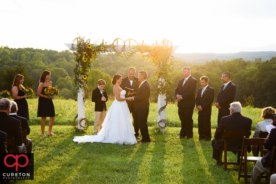 Lindsey Plantation wedding ceremony.