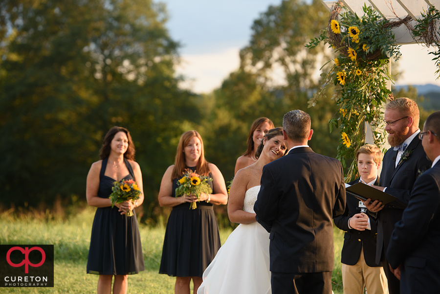 Lindsey Plantation wedding ceremony.