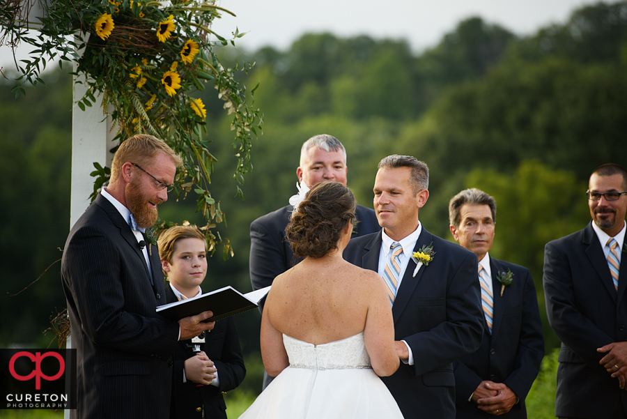 Lindsey Plantation wedding ceremony.