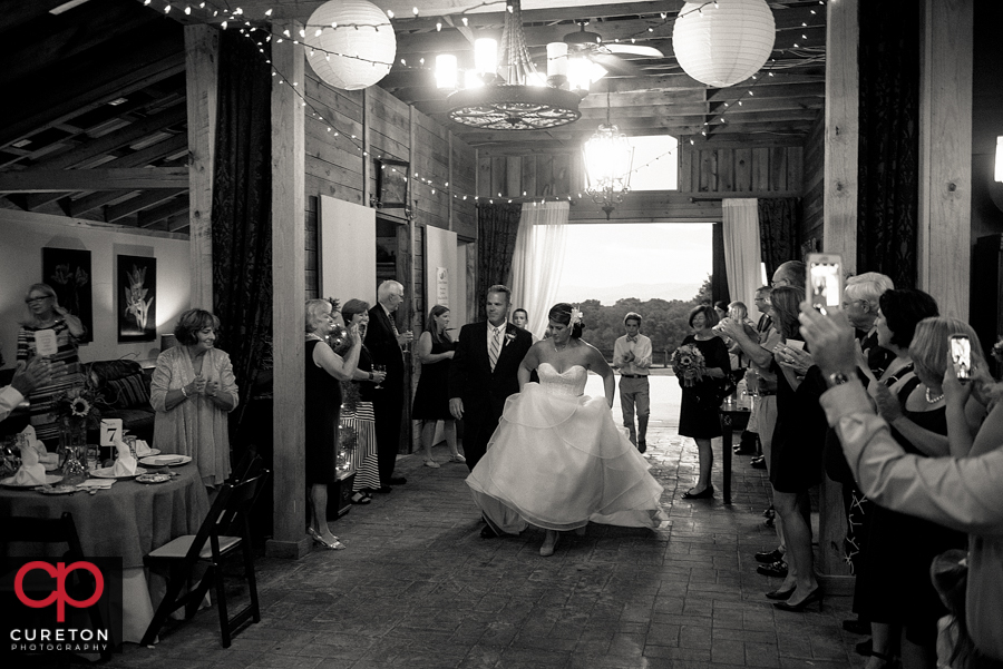 Bride and groom entrance.