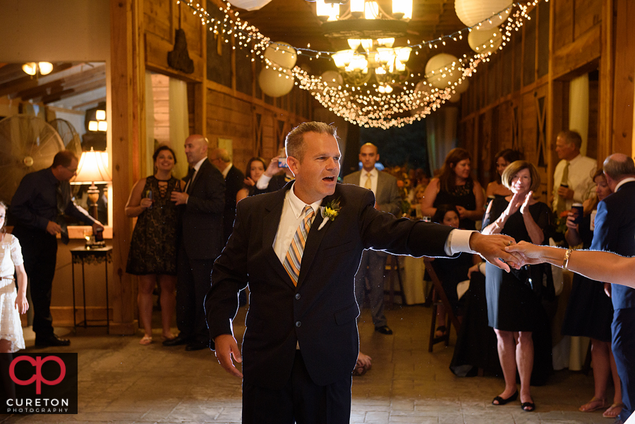 Bride and groom first dance.