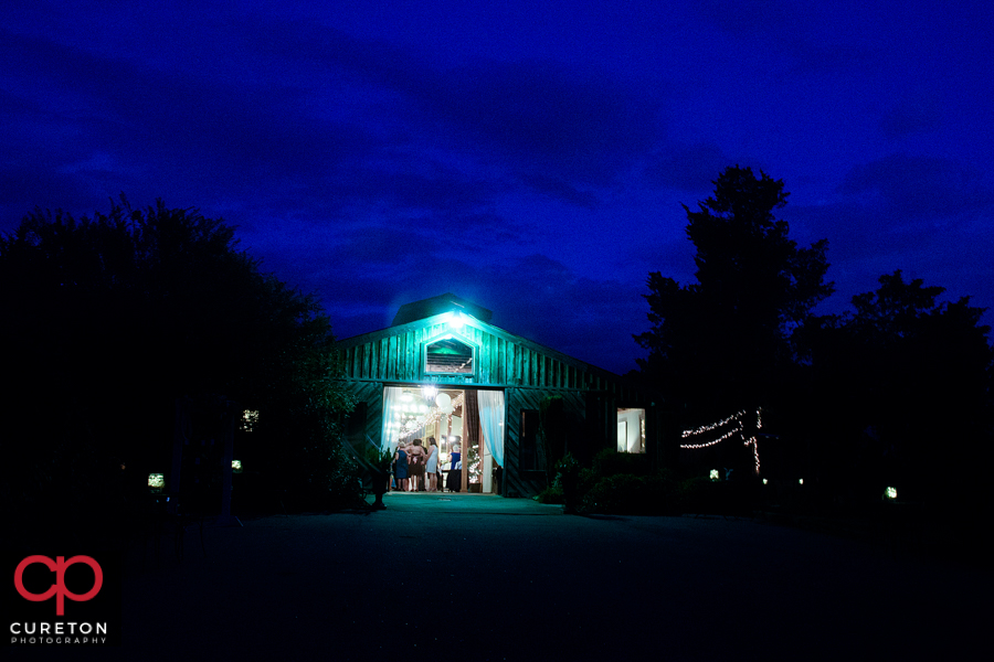 Lindsey Plantation at night.