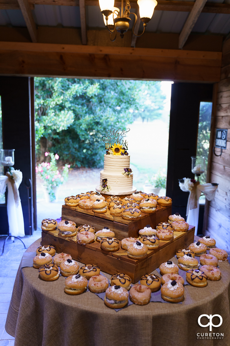 Wedding cake and desserts.