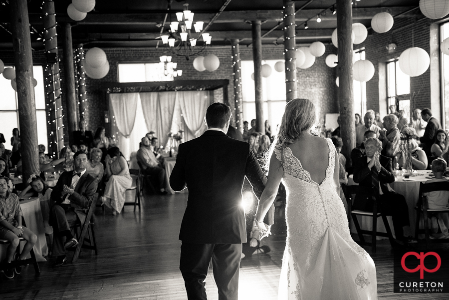 Bride and groom first dance.