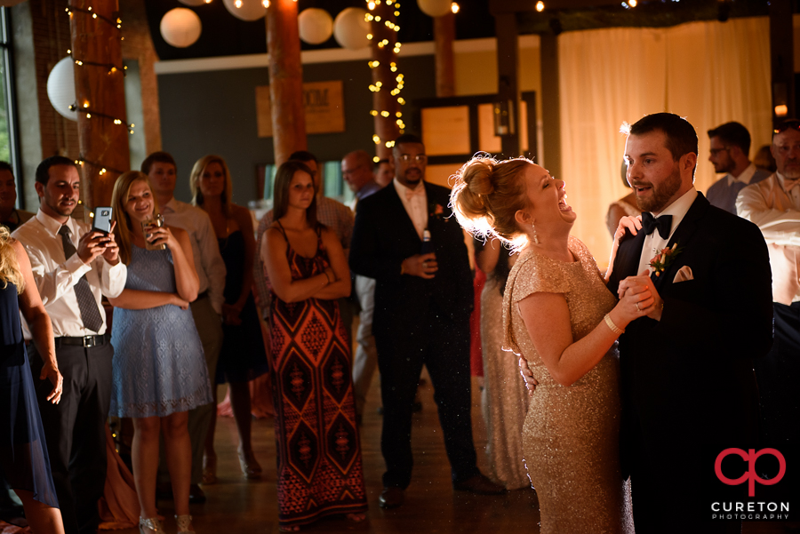 Groom dancing with his sister.