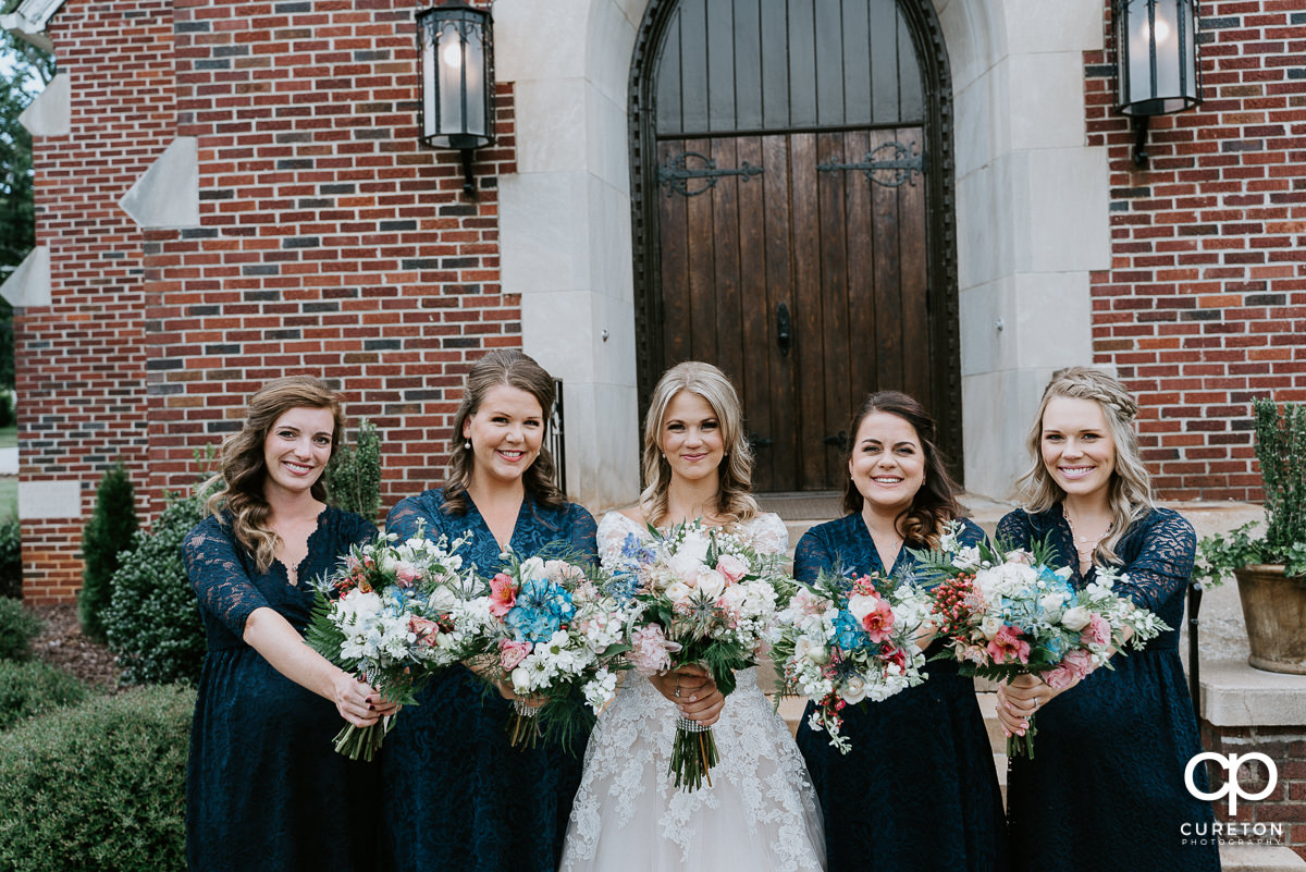 Bride and her bridesmaids.