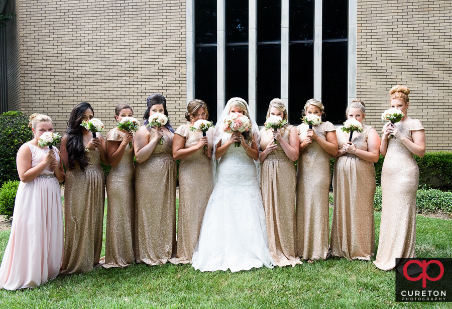 Bride and bridemaids.