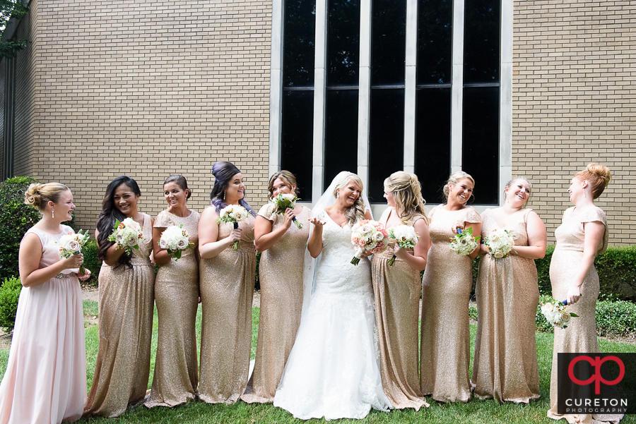 Bride and bridemaids.