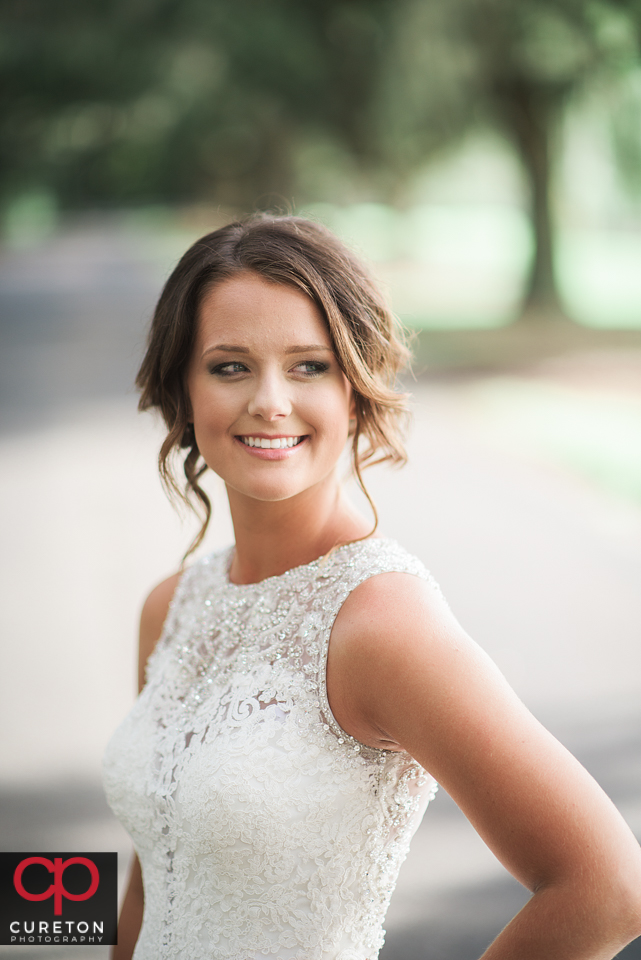 Gorgeous bride and beautiful light.