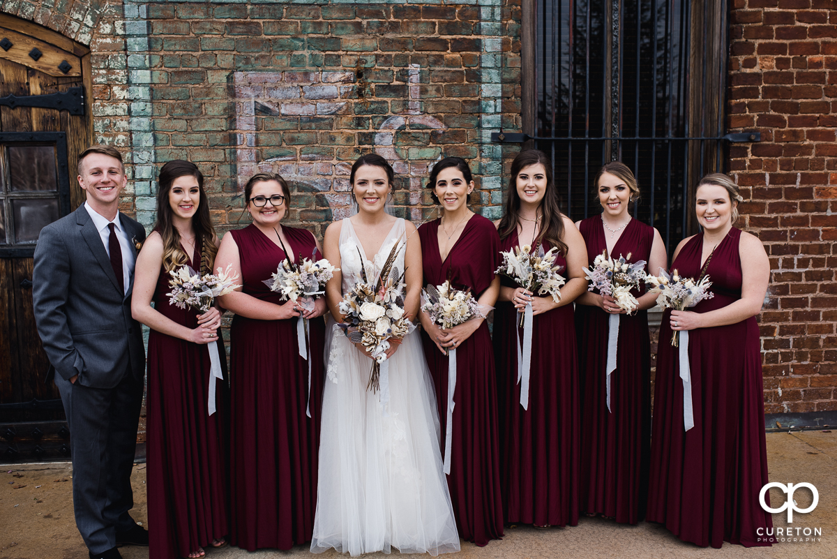 Bride and bridesmaids.