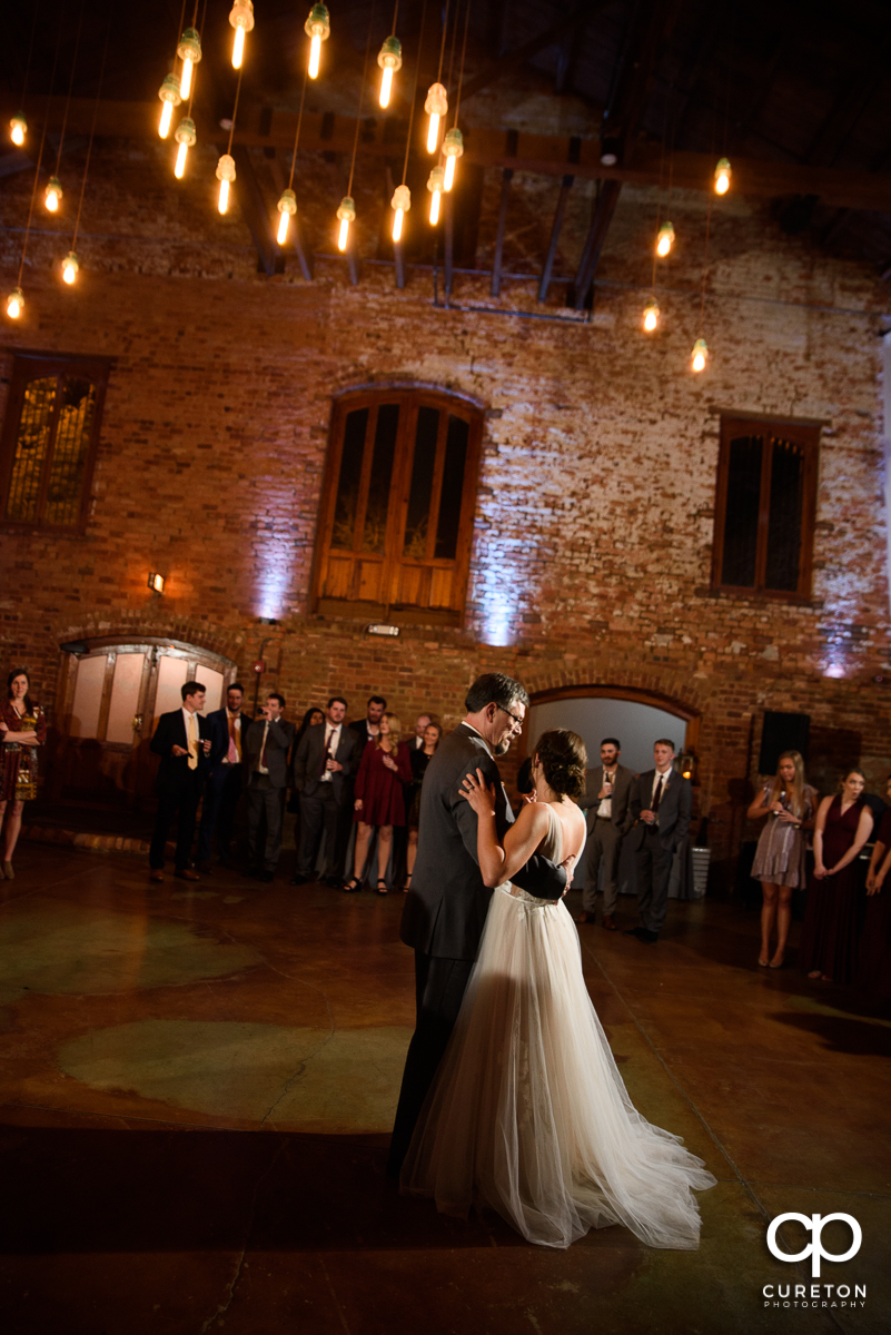 Father daughter dance at the reception.