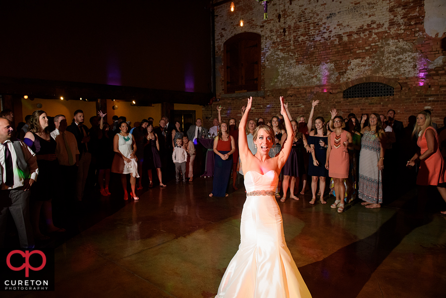 Bouquet toss.