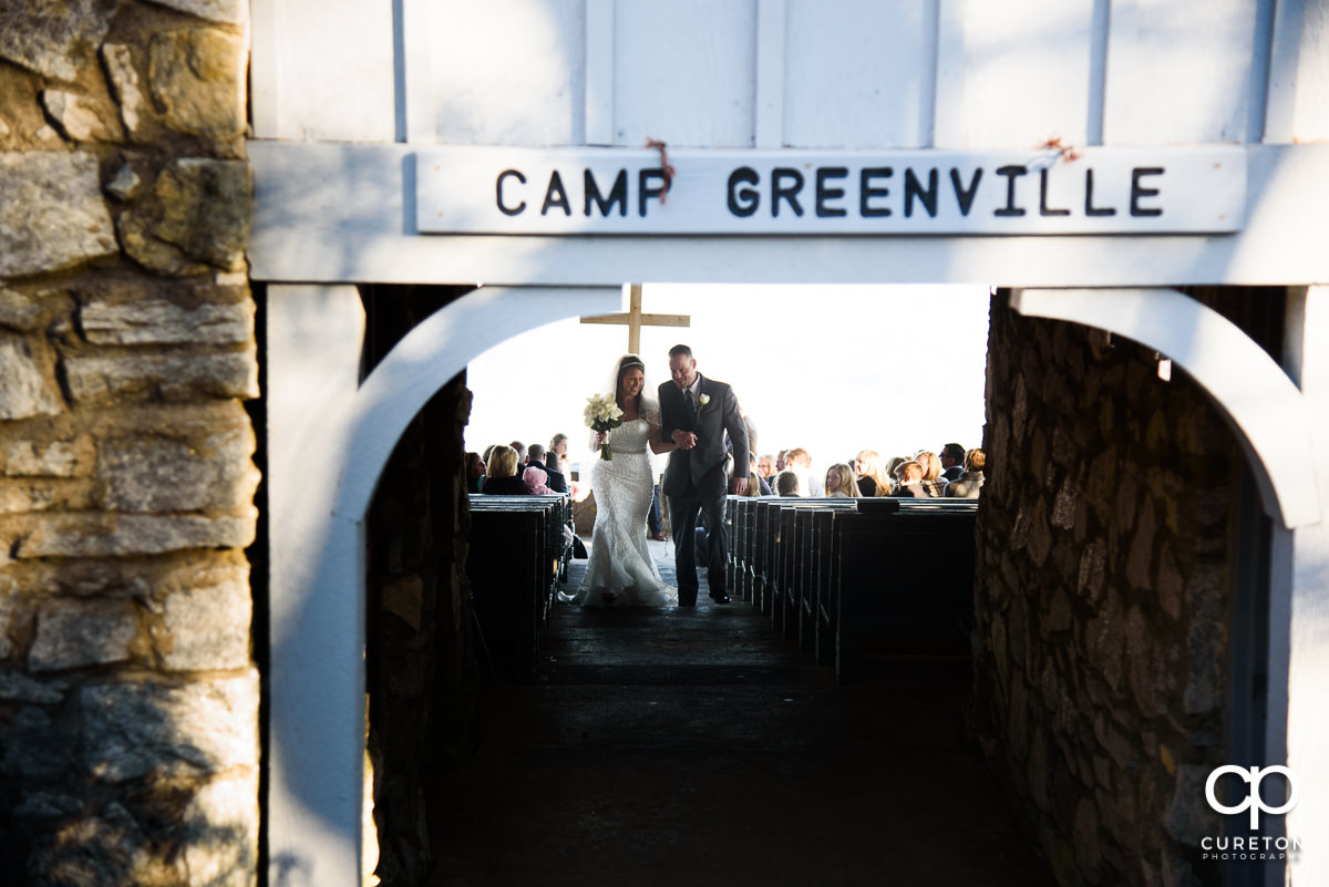 Bride and Groom just pronounced husband and wife.