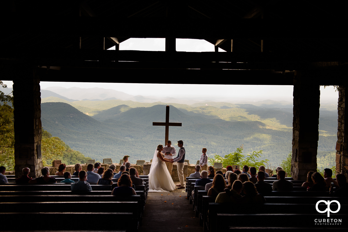 Pretty Place wedding ceremony, aka Symmes Chapel.