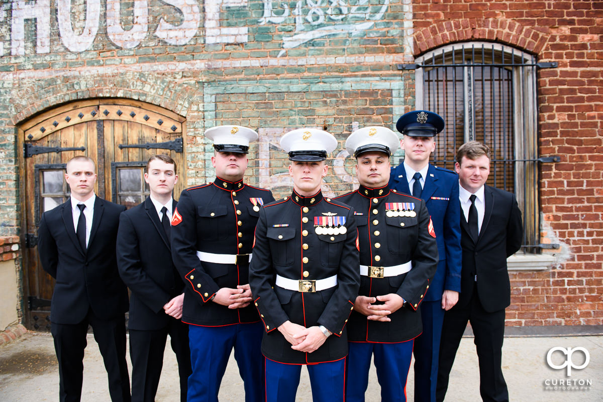 Groom and groomsmen.