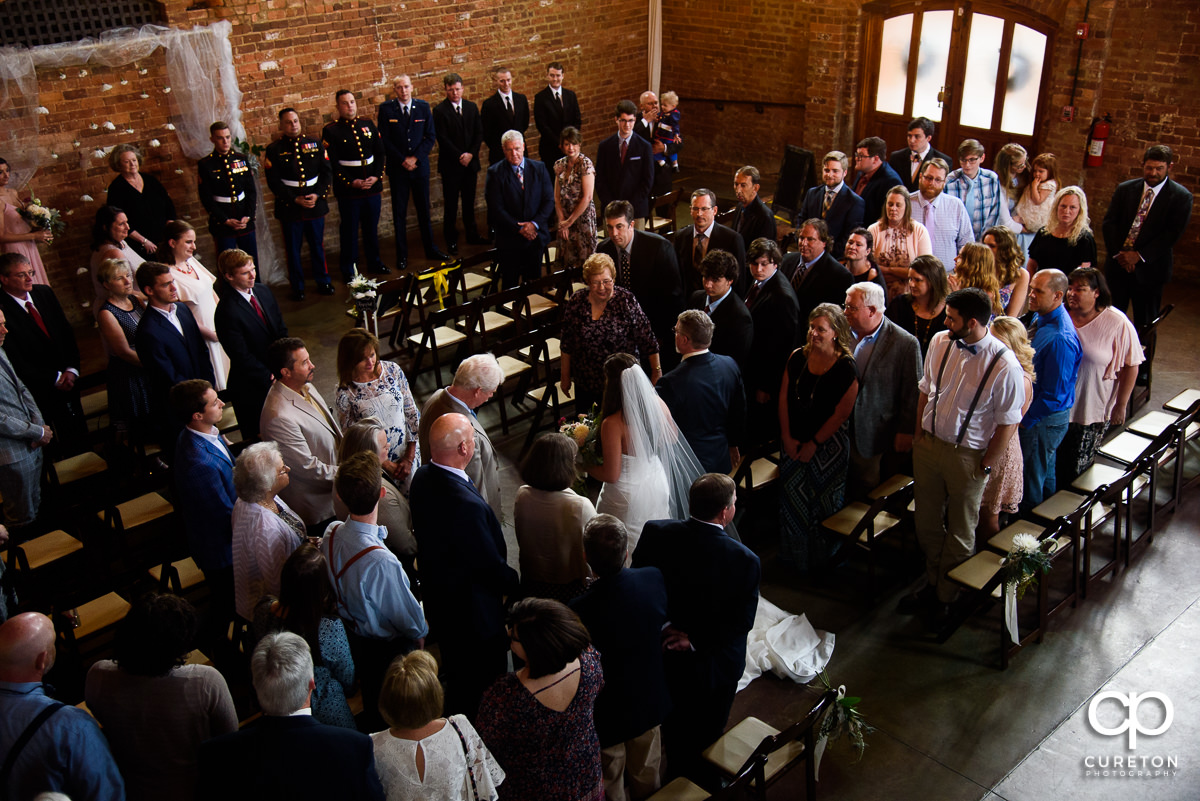 Old Cigar Warehouse wedding ceremony.