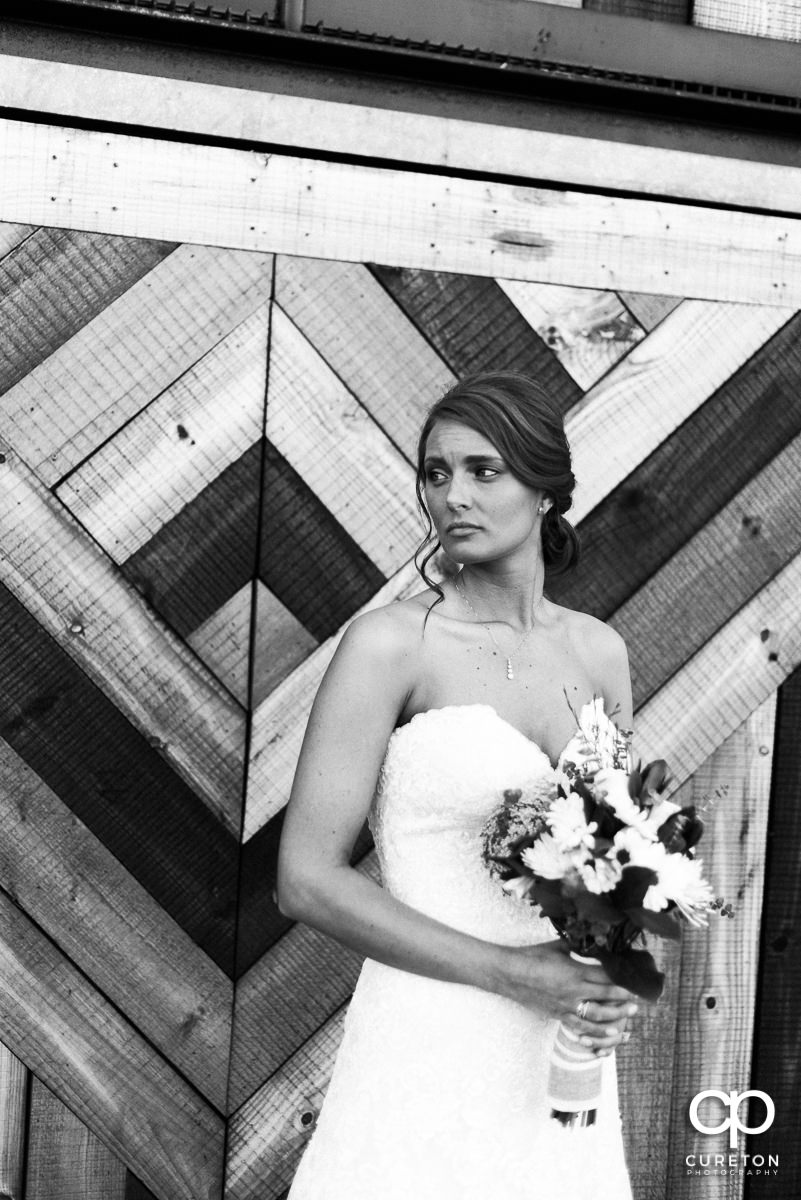 High fashion bride in black and white.