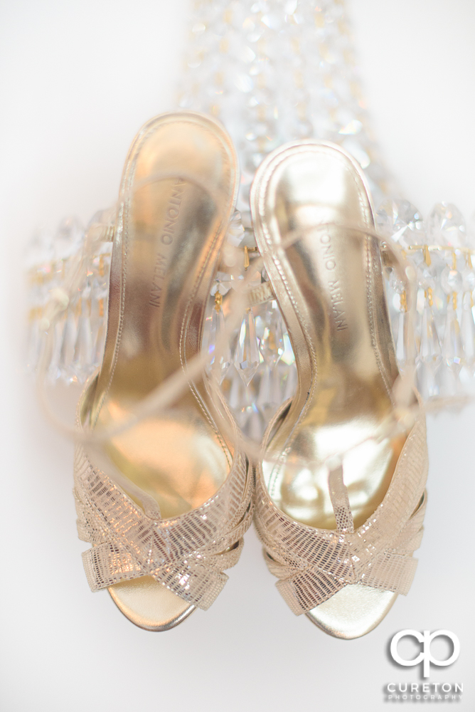 Bridal shoes.