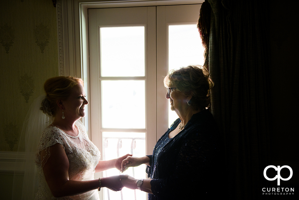 Bride and her mother.