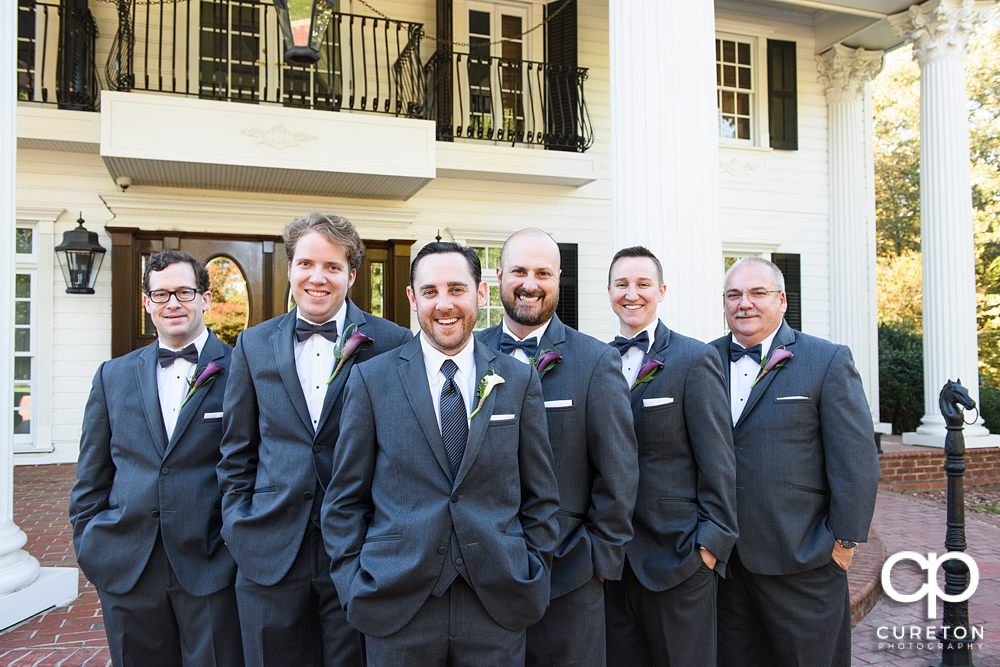 The groom and his groomsmen.