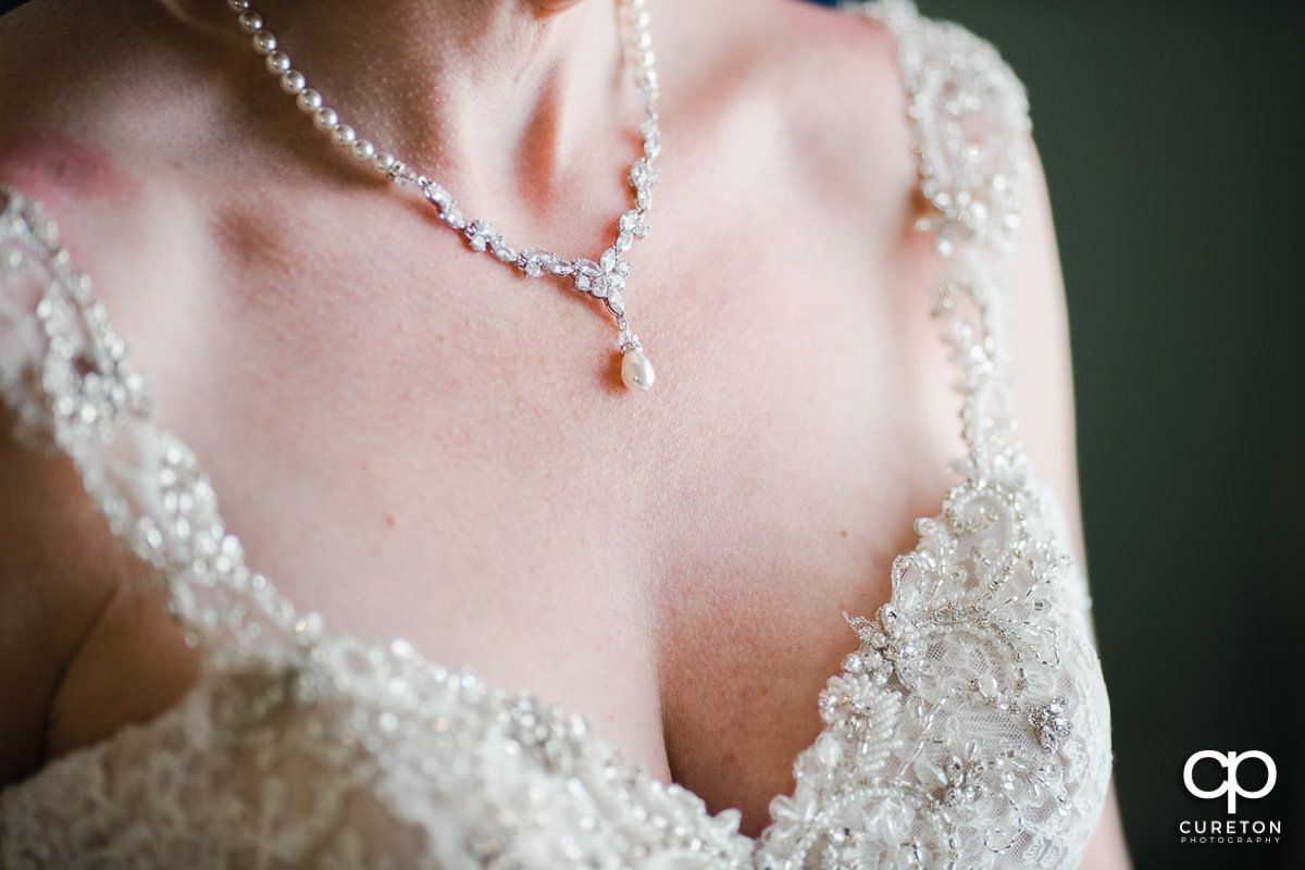 Bride's necklace.