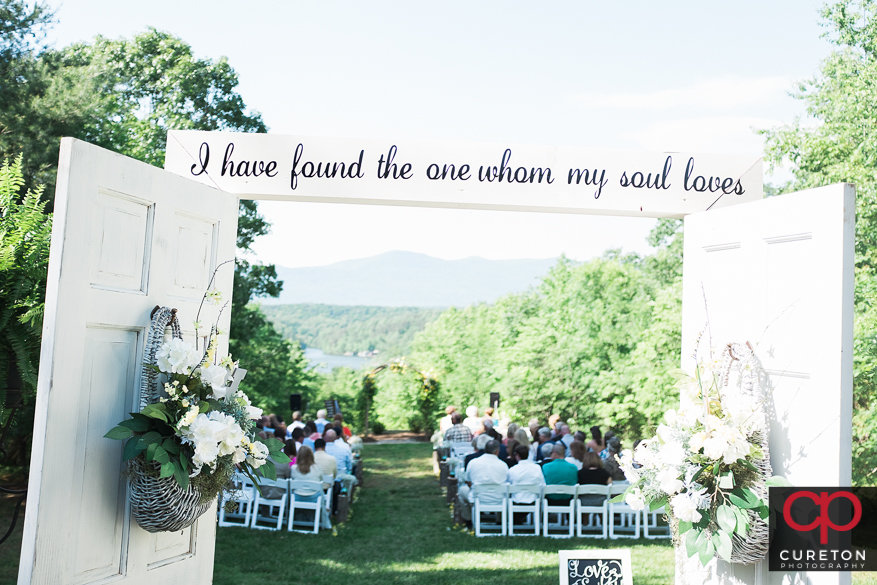 Beautiful rustic wedding decor.