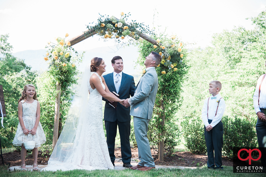 Song Hill Reserve wedding ceremony.