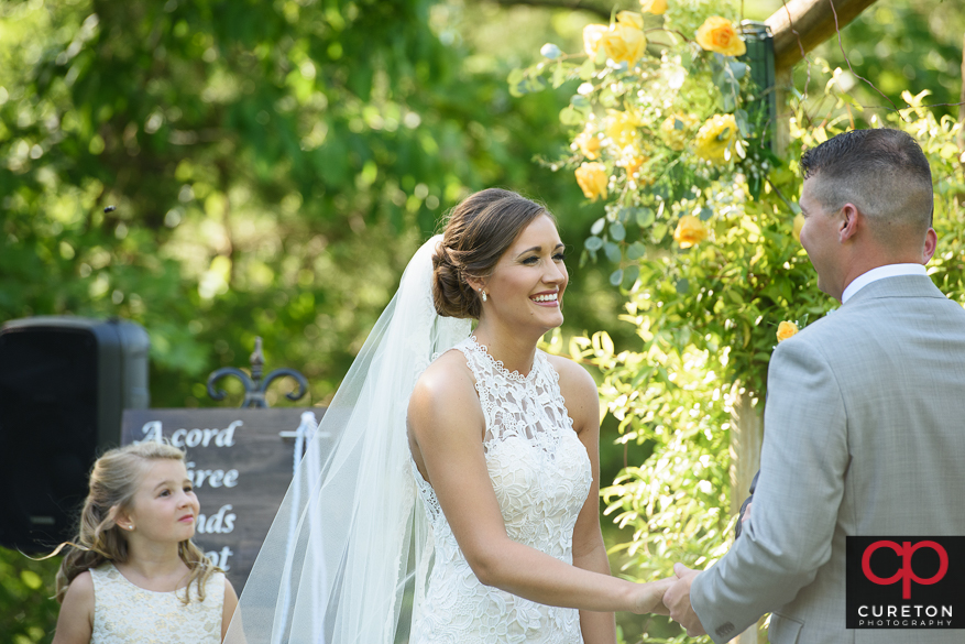 Song Hill Reserve wedding ceremony.