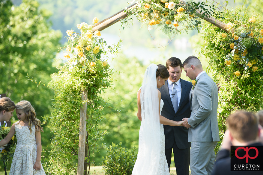 Song Hill Reserve wedding ceremony.