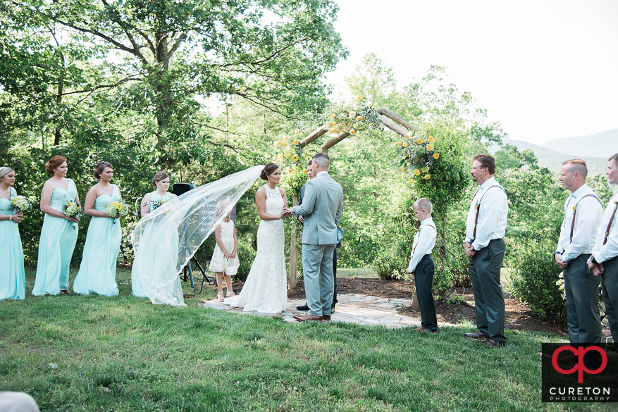 Song Hill Reserve wedding ceremony.