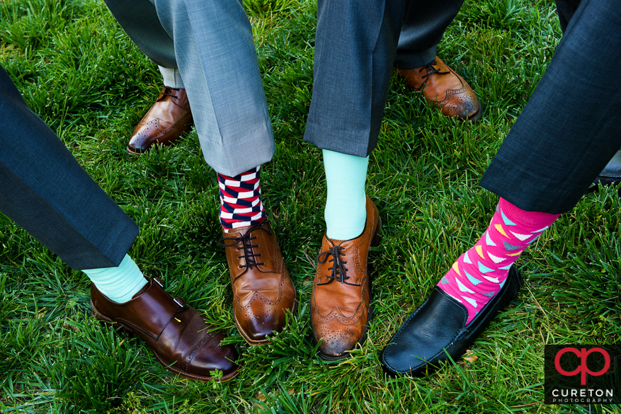 Groomsmen's socks.